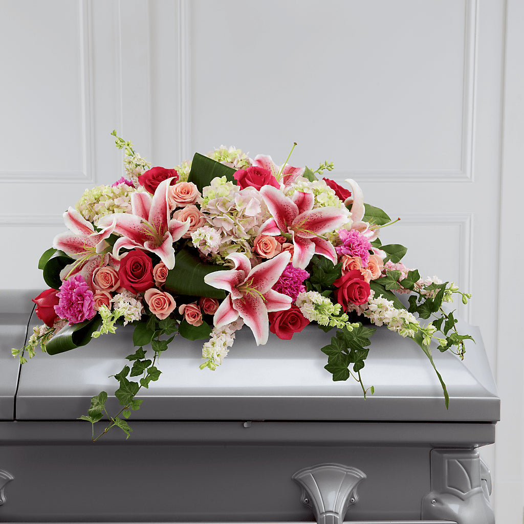 Splendid Grace Casket Spray – Prestige House Of Flowers, Biddeford ME