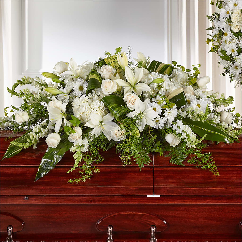 Abundance Casket Spray – Prestige House Of Flowers, Biddeford ME