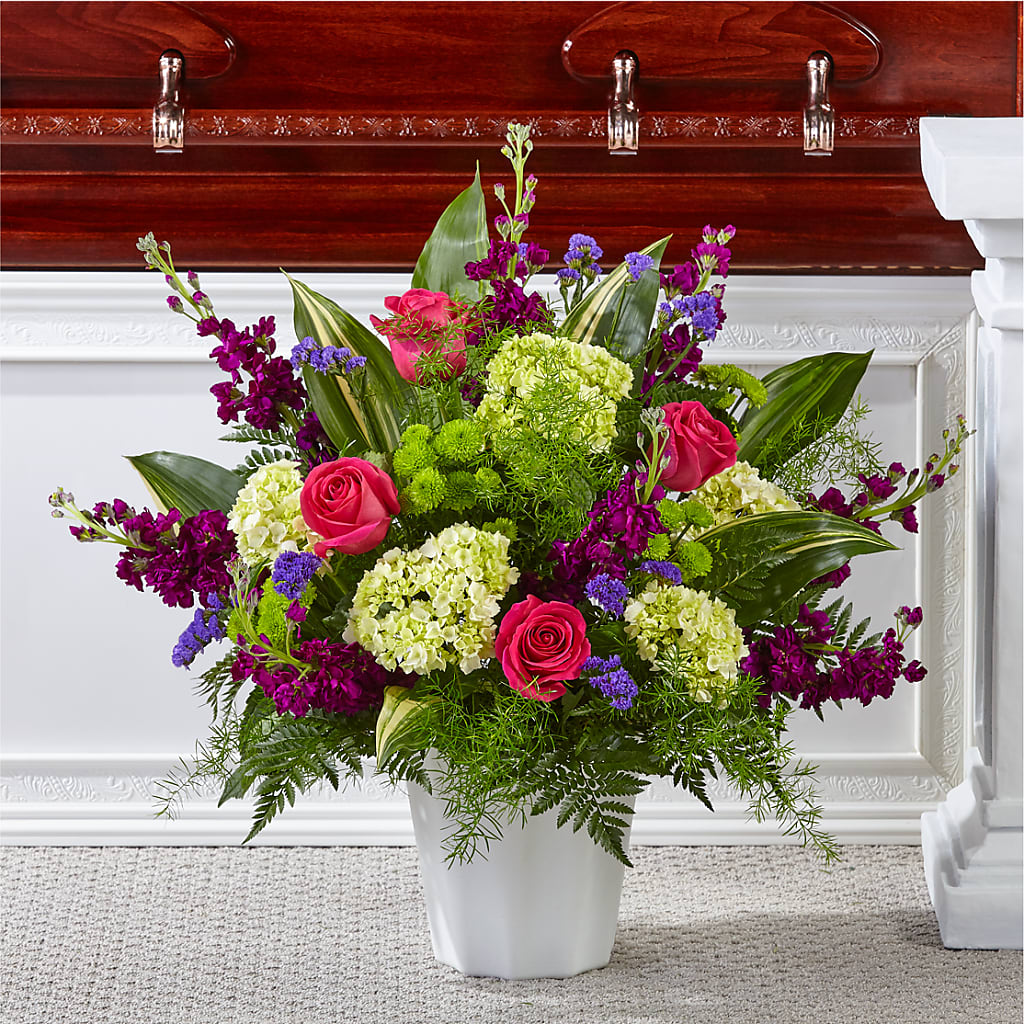 Beautiful Horizons Floor Basket – Prestige House Of Flowers, Biddeford ME