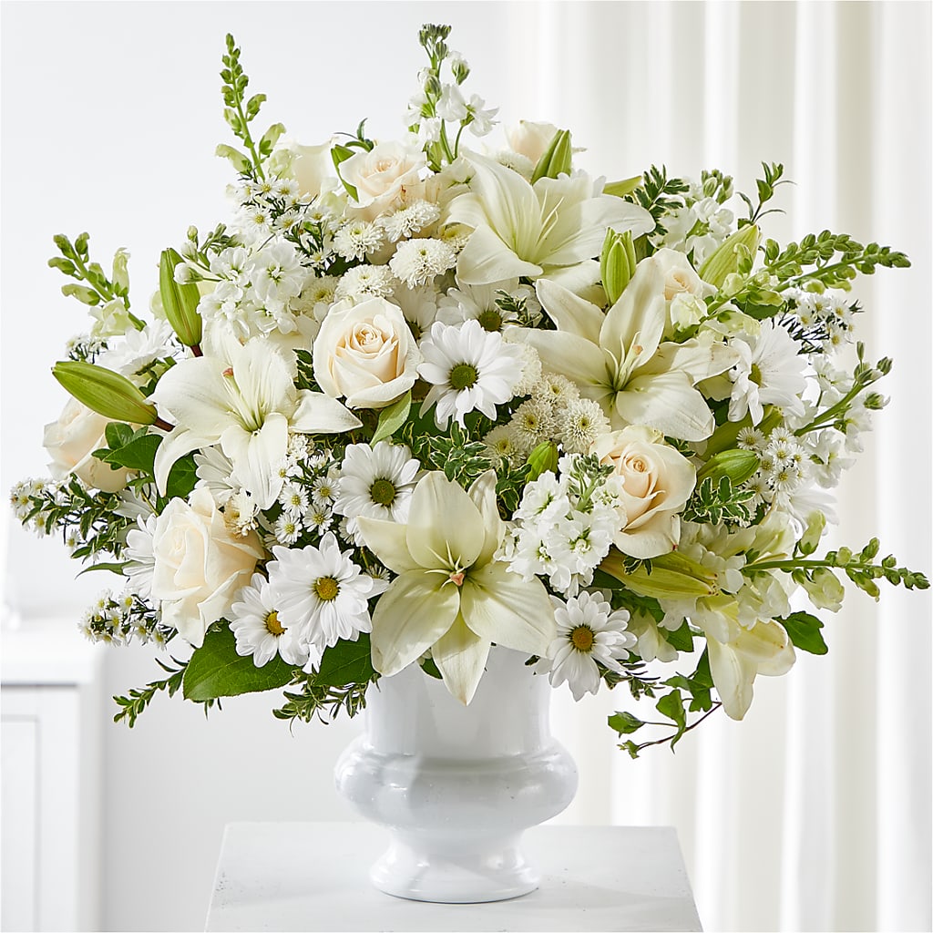 Uplifting Urn Arrangement – Prestige House Of Flowers, Biddeford ME
