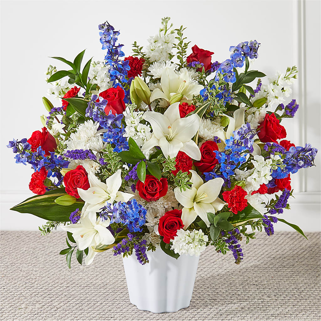 Consoled Floor Basket – Prestige House Of Flowers, Biddeford ME