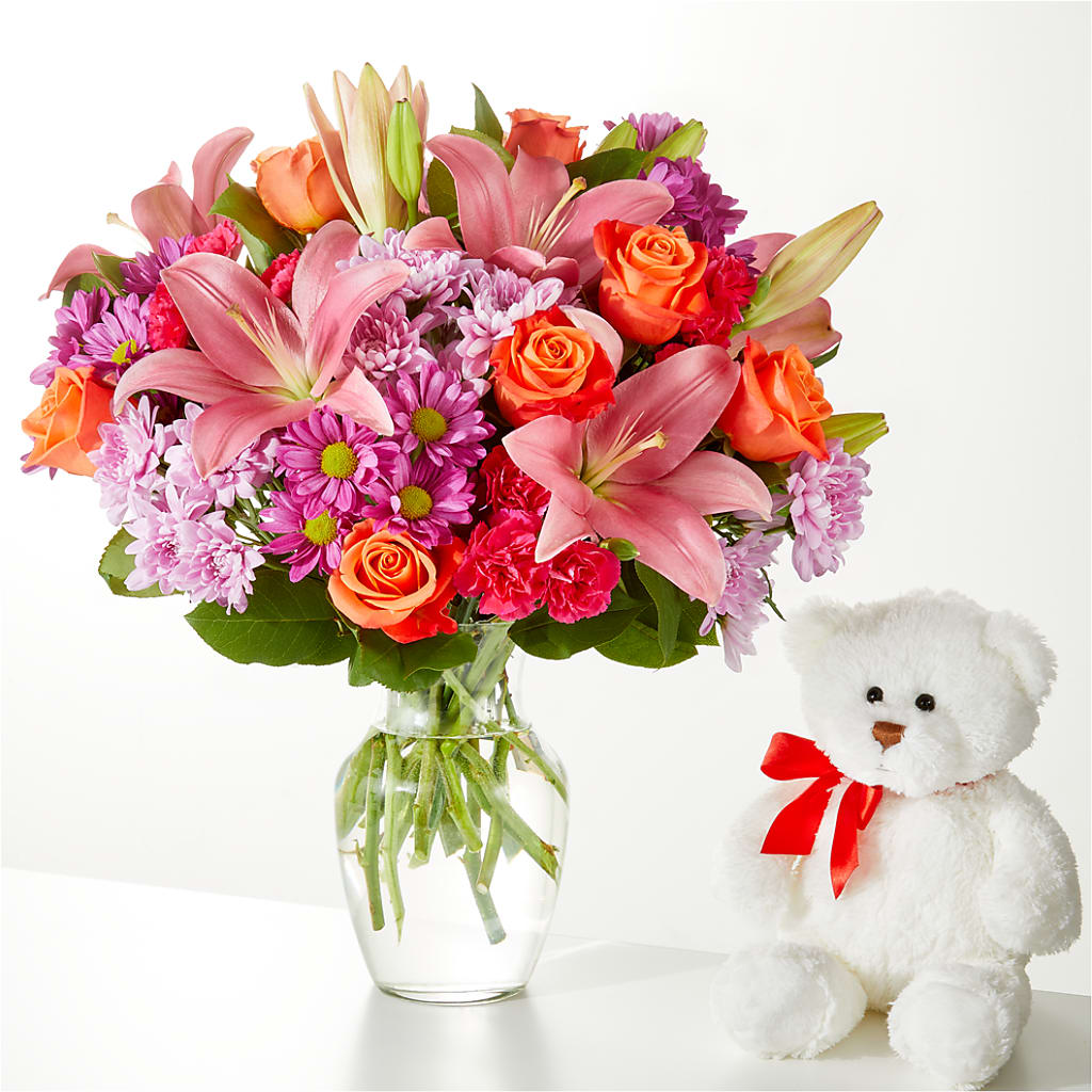 One and Only Bouquet and Bear Bundle –  Prestige House Of Flowers, Biddeford ME