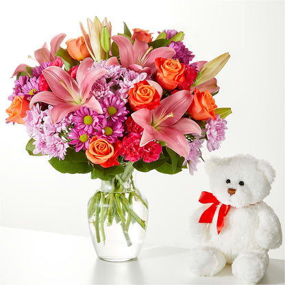 One and Only Bouquet and Bear Bundle –  Prestige House Of Flowers, Biddeford ME