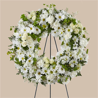 Faithful Wishes Wreath –  Prestige House Of Flowers, Biddeford ME