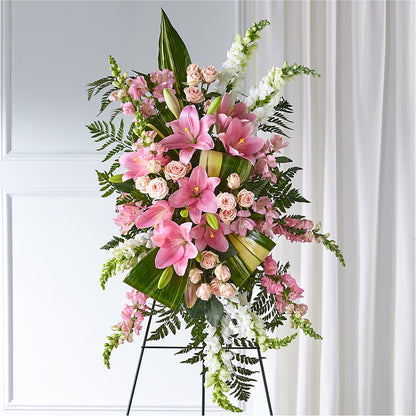 Elegant Embrace Standing Spray –  Prestige House Of Flowers, Biddeford ME